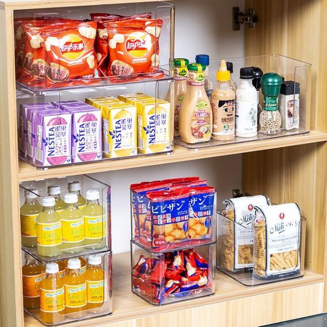 키밍 다용도 투명 수납함 책바구니