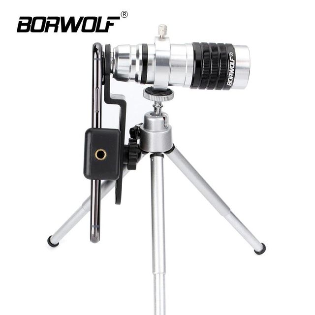 [해외] Borwolf-12x25 야간 투시경 HD 미끄럼 방지 줌 모바일