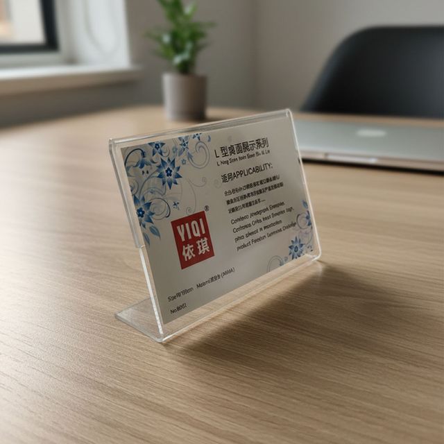 아크릴 테이블 종이 꽂이 거치대 9X6cm LM-1006406