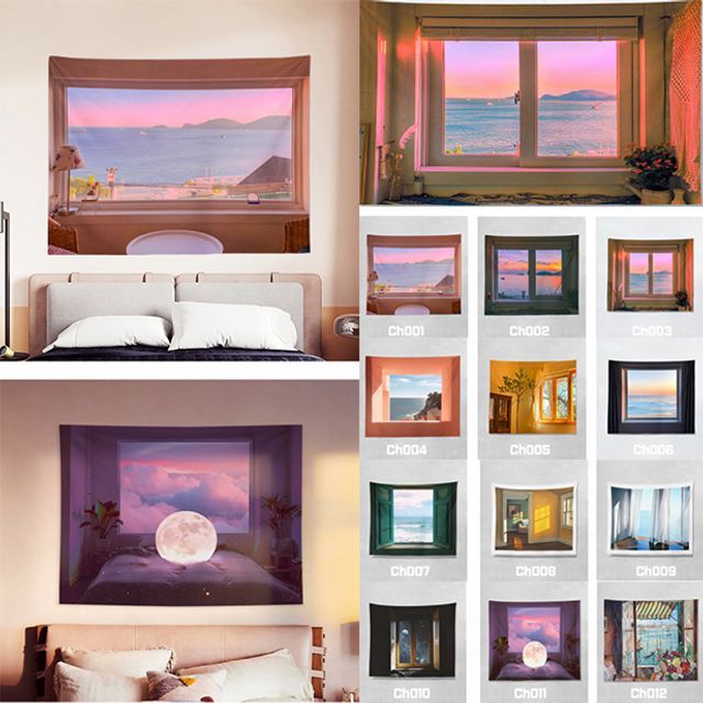 키밍 패브릭 포스터 태피스트리 인테리어 소품 장식 그림