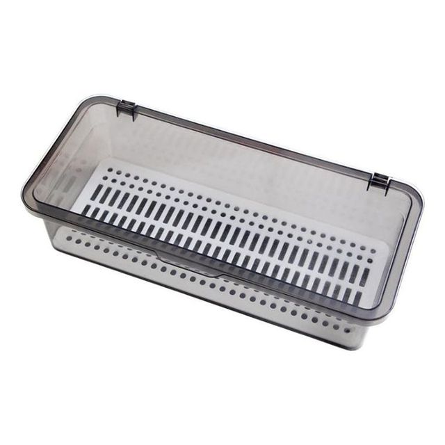 투명 사각 플라스틱 수저정리함 수저통 두껑형 정리 박스