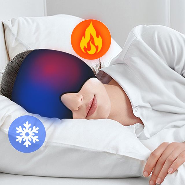 아이스 쿨링 안대 온열 수면 찜질 안대 얼굴 찜질팩 블랙