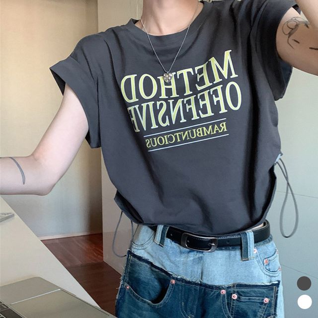 루즈핏 스트링 민소매 티셔츠 LM-0428