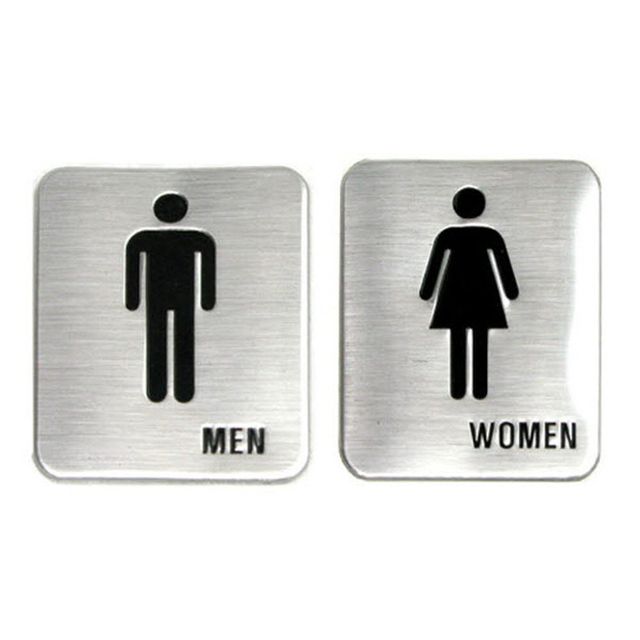 돔사인 표지판 메탈 남여화장실 표시 메탈 입체