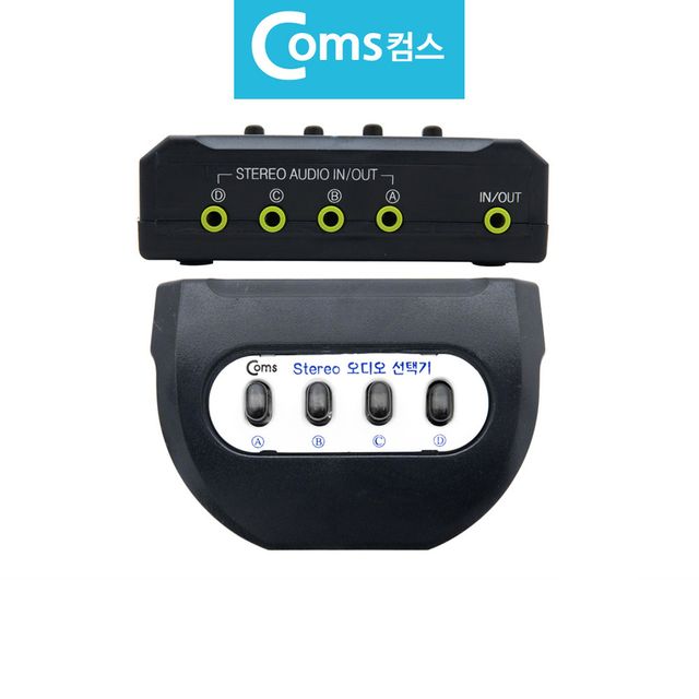 4대1 스테레오 오디오 선택기 3.5mm 스피커 이어폰