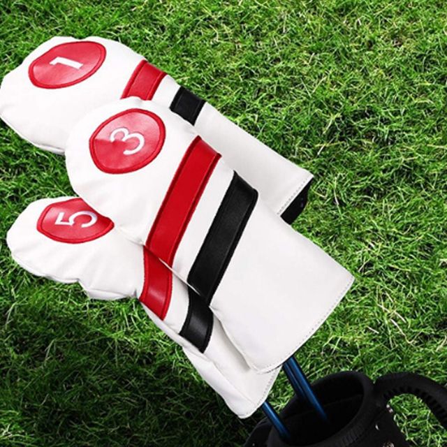 프리미엄 골프 클럽 가죽 헤드커버 보호 커버