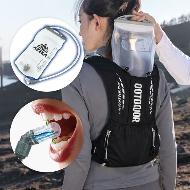 온러닝 조끼 초경량 러닝백팩 멀티 포켓 수납 베스트 전용워터팩 포함