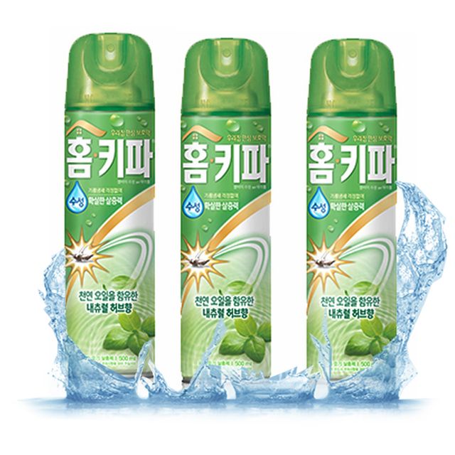 홈키파 수성 모기향 허브향 모기에어졸 3개 모