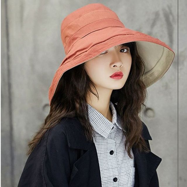 여성 양면 벙거지 모자 버킷햇 여름 필수 아이템