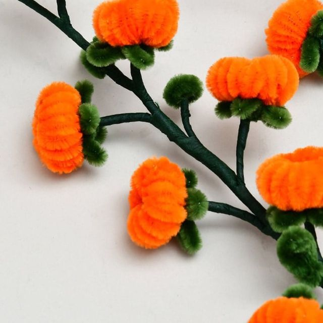 감 꽃다발 DIY 모루 키트 취미용 꽃 만들기 세트