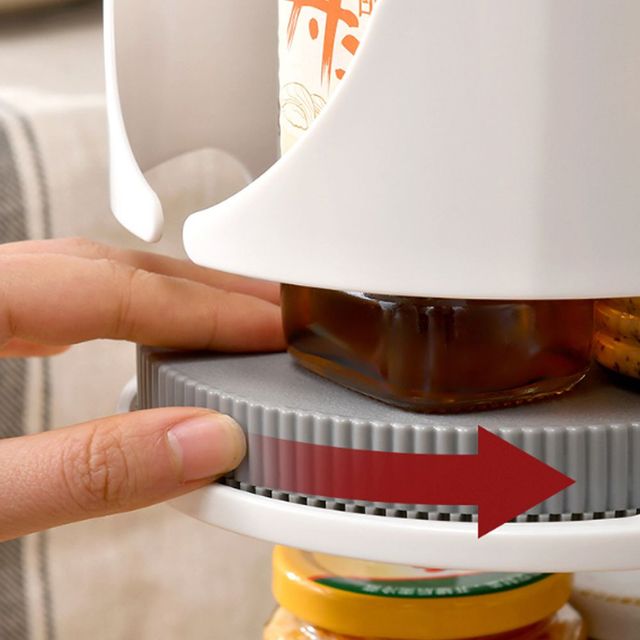 스마트 회전 양념통 보관함 정리 트레이