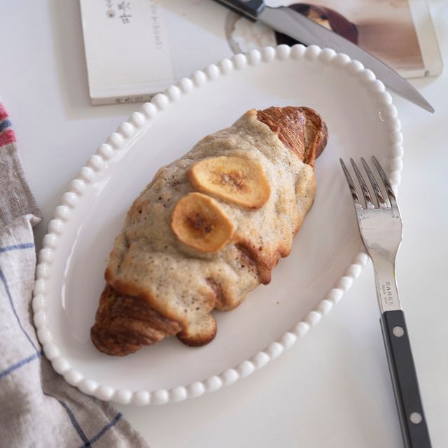 아르브아 베르니체 비즈 타원 접시 CHS-1005627