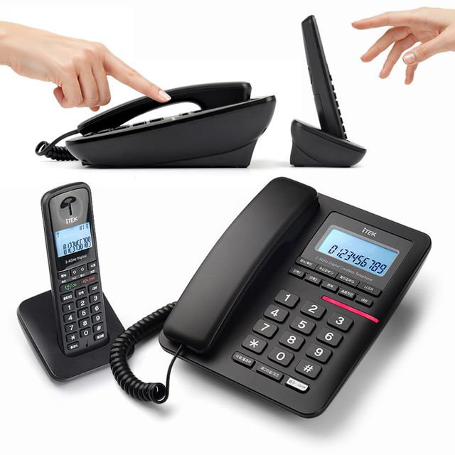 아이텍3010 발신자표시 CID 유무선 복합 전화기 LCD 백라이트 추가증설