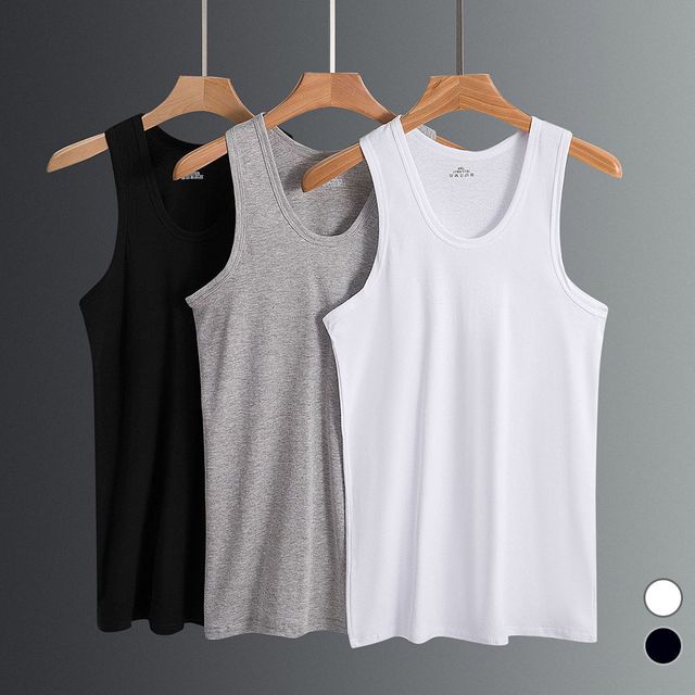 남성 기본 민소매 나시 LM-0035