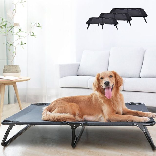 키밍 통풍성 좋은 접이식 사계절 강아지 해먹 침대