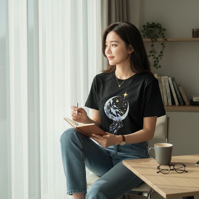 벨라시 문돌고래 데일리 반팔티 SD-260424