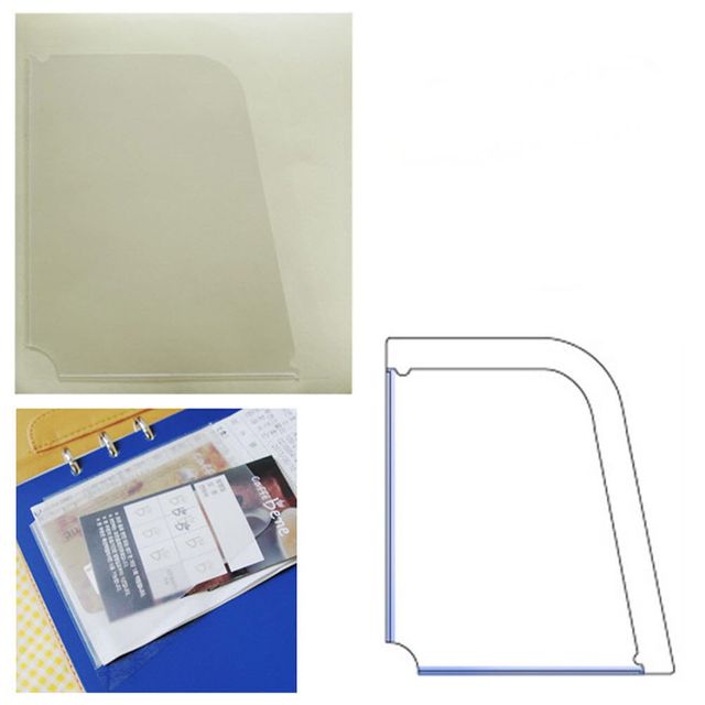 코너형 포켓 다이어리 라벨테이프 중30매 바인