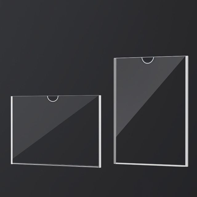 부착형 투명 아크릴 POP 꽂이 LMCF-0088