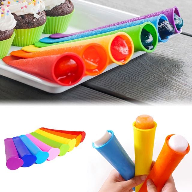 레인보우 실리콘 아이스크림 몰드 얼음틀