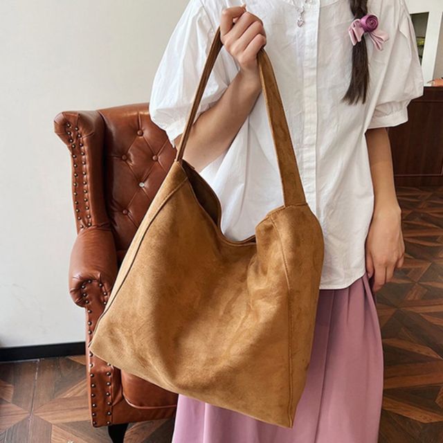 데일리 빅사이즈 스웨이드 숄더백 JSC-1003611