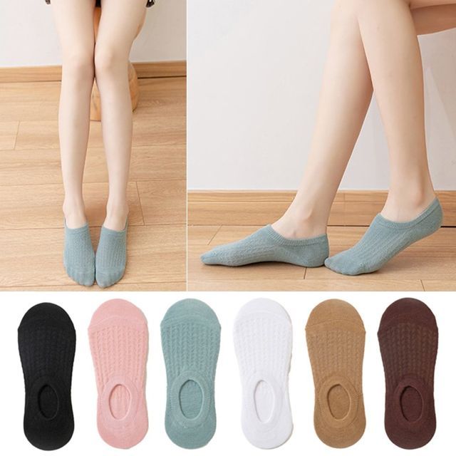 여성 통기성 메쉬 페이크 삭스 5켤레 URD-048-5