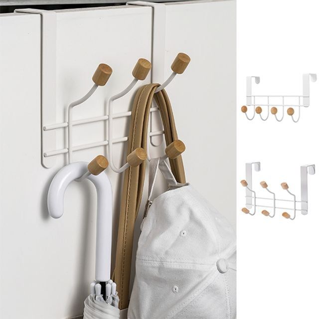 키밍 벽걸이 수납 행거 4구 6구 다용도 소품걸이