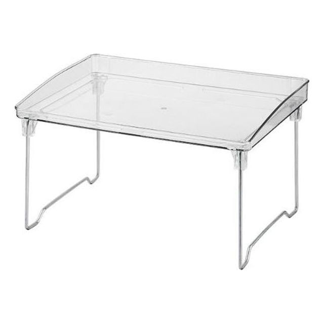 투명 접이식 책상 수납 선반 소품 정리대