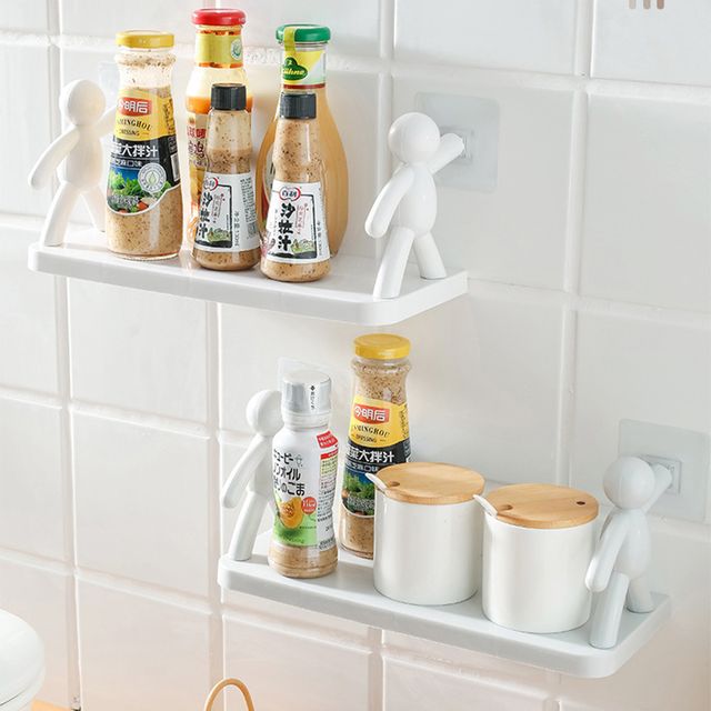 무타공 벽걸이 심플 욕실 주방 선반 HM-1004261