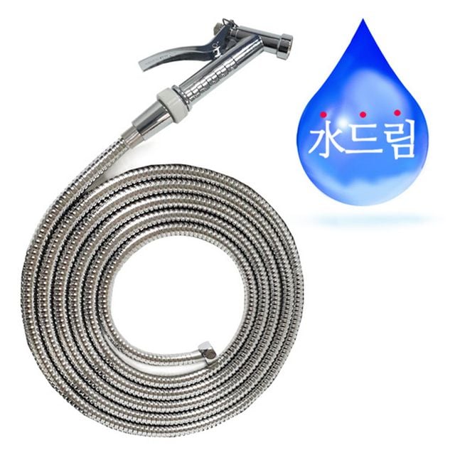 수드림수전 메탈호스 샤워호스 3M 크롬도금 스