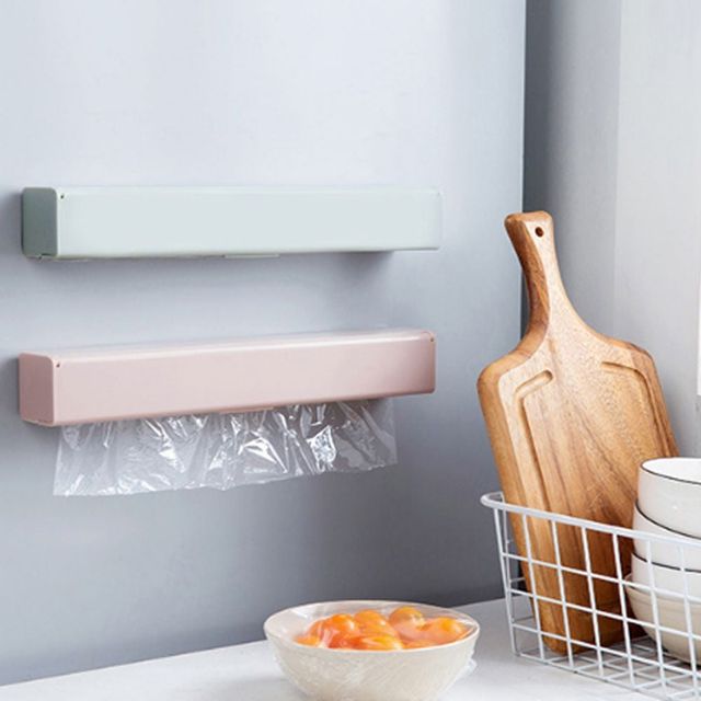비닐랩 커터 보관함 냉장고 부착형 간편 정리함