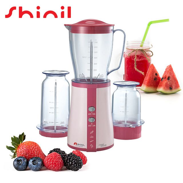 신일919 가정용 3종컵 다용도 웰빙 후드 믹서기