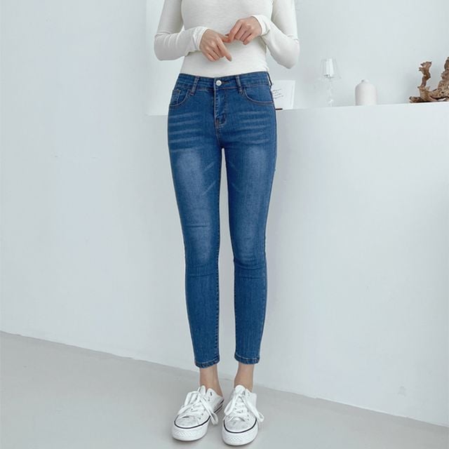 여성 플렌타 스판 스키니진 빅사이즈 JB-1007282