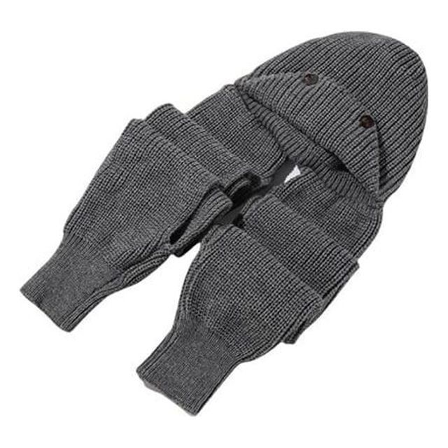 겨울 방한 넥워머 비니 모자 세트 남녀공용 아웃도어 등산용