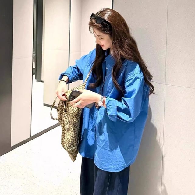 에럴드 베이직 모던 오버핏 셔츠 남방 SD-260153