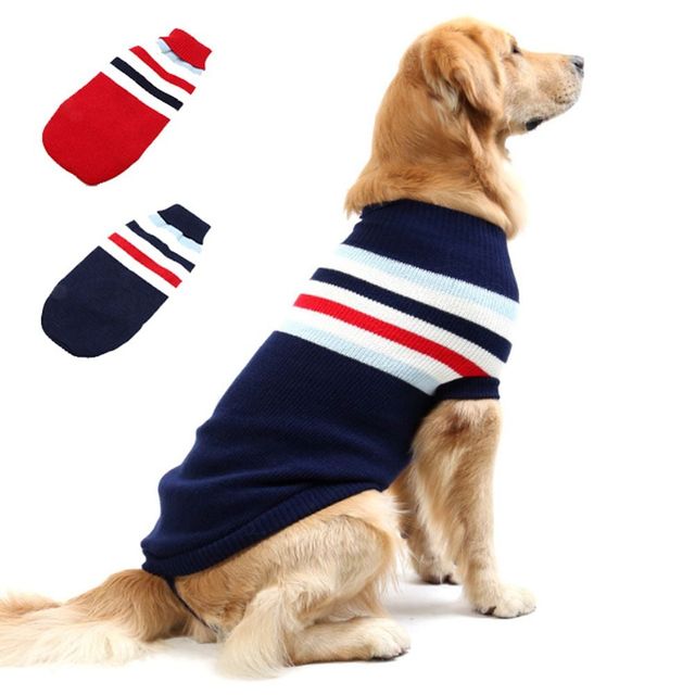 키밍 대형견 겨울 니트 스웨터 따뜻한 강아지 옷 24인치 28인치