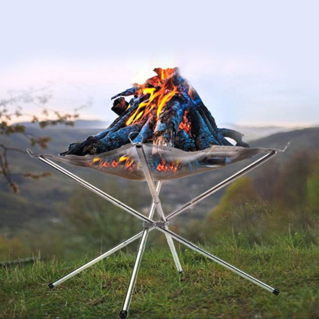 키밍 다용도 야외 캠핑 숯 스토브 우드스토브 접이식