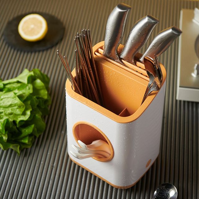 다용도 물빠짐 수저통 칼꽂이 수저꽂이 거치대