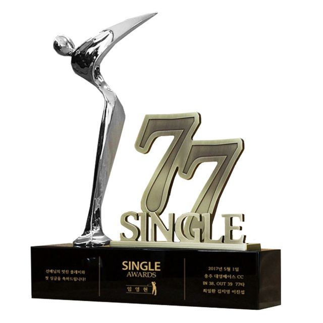 스윙형상 타수 싱글패 SSC25 금속커팅 골프트로피