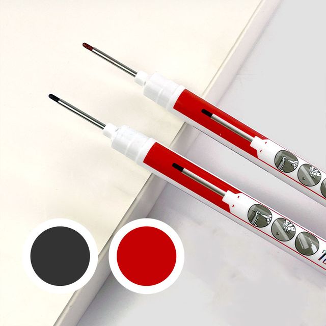 공업용 철판 목재 긴 헤드 전공펜 철필 마킹펜 볼펜