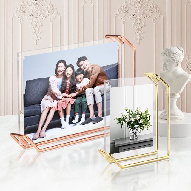 리브리움 탁상액자 가족사진 결혼 투명아크릴 틀 제작