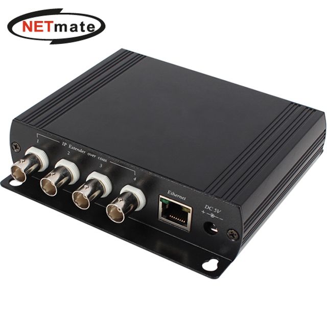 NM-IP01K IP 장거리 전송장치 + 4포트 허브(200m)