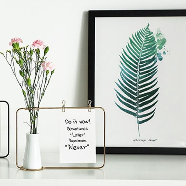 철제 프레임 꽃병 화병 메모지 인테리어 소품