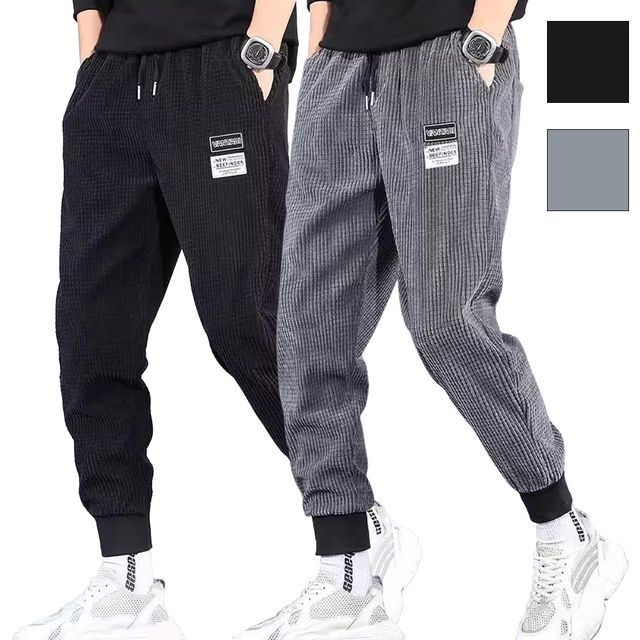 남성 골덴 바지 간절기 코듀로이 트레이닝 조거 팬츠