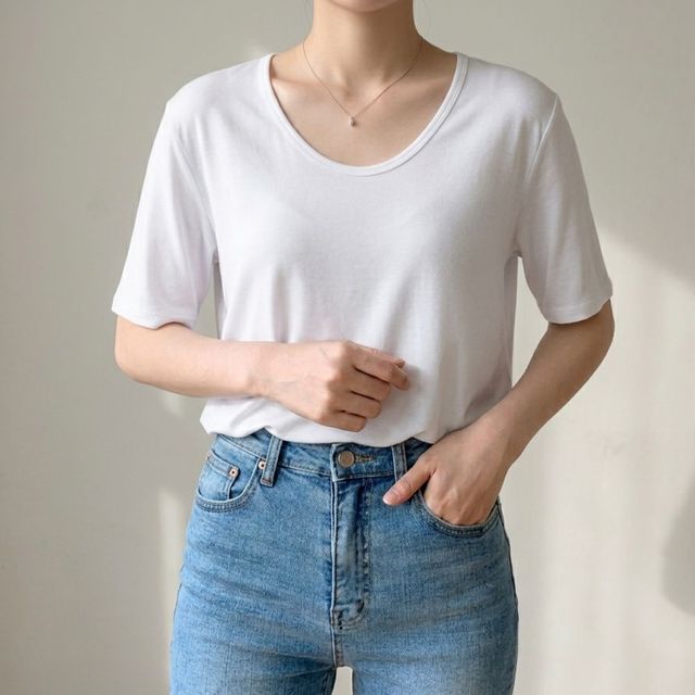 유넥 기본 슬림 반팔티 HPC-1007796