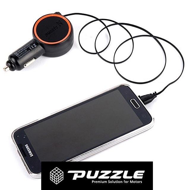 퍼즐055 릴홀더 차량 2.4A 급속 스마트폰 충전기