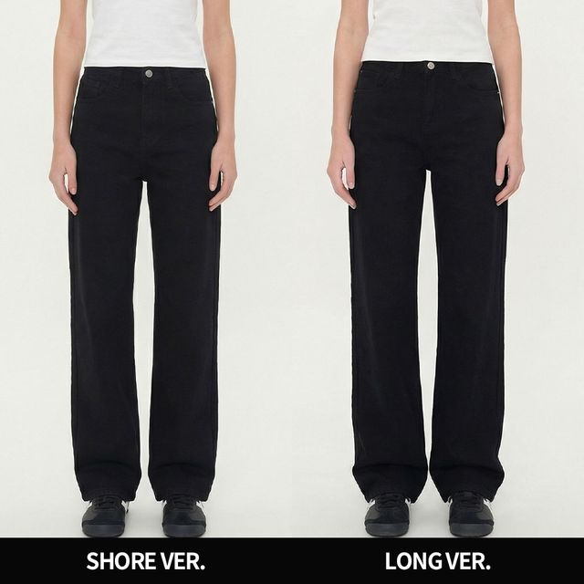 숏/롱 2단기장 롱라인 세미와이드 코튼팬츠 JEB-1006522