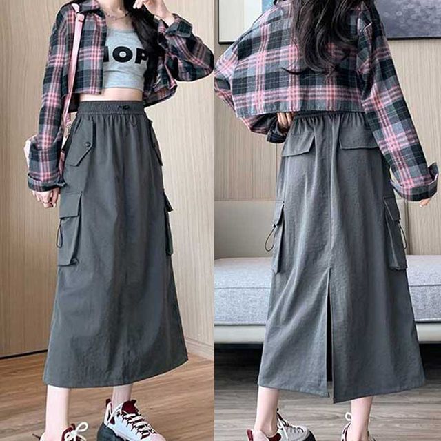 포켓A라인치마 TD-1004454