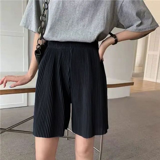 빅골지 플리츠 4부 반바지 3color LM-0669