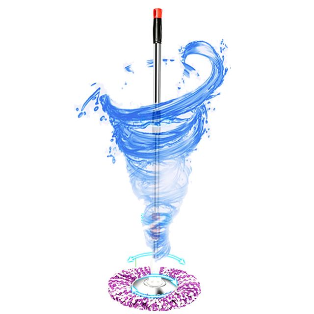 스핀업 회전걸레 통돌이 막대 극세사-회전밀대걸레