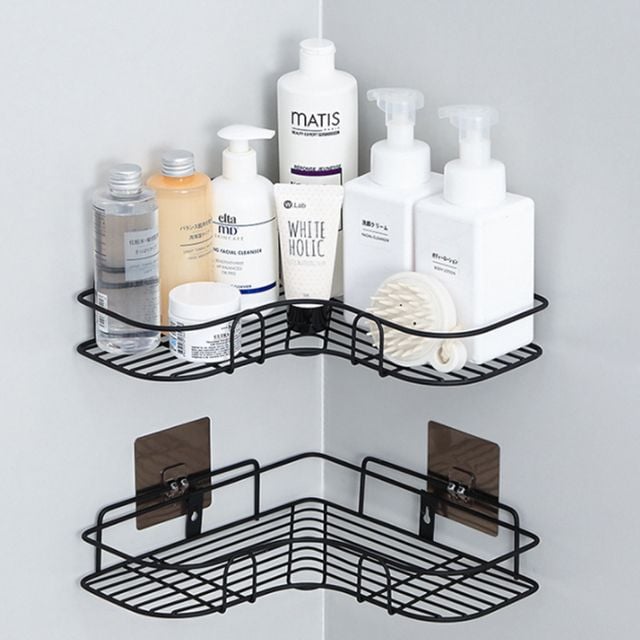 욕실철제 선반 용품 보관 벽부착홀더4개 포함